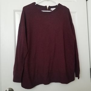 H&M Crew Neck Maroon Sweater Large